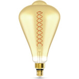 Лампа светодиодная Gauss Filament ST164 6W 890lm 2700К Е27 golden straight LED 157802118