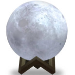 Светильник настольный Gauss Луна NN001 3D 1W белый