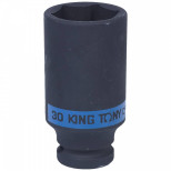 Головка торцевая ударная глубокая King Tony 443530M шестигранная 1/2 дюйма 30 мм