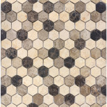 Мозаика из камня Leedo Ceramica Pietrine Hexagonal Pietra Mix 1 Mat 00-00002771 285х305 мм