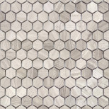 Мозаика из камня Leedo Ceramica Pietrine Hexagonal Travertino silver Mat 00-00003389 285х305 мм