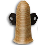 Угол наружный для плинтуса ПВХ Ideal Классик К70 212 Дуб светлый 2200х70х22 мм