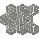 Мозаика из керамогранита Italon 620110000156 Метрополис Графит Дарк Айкон 347х286 мм