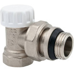 Клапан настроечный для радиатора Aqualink 02679 с уплотнением угловой с внутренней и наружной резьбой 1/2 дюйма