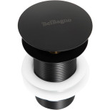 Клапан донный BelBagno BB-SC-NERO с системой Клик-клак без перелива черный