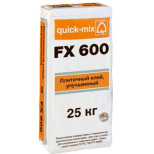 Клей для плитки Quick-mix FX 600 72340 эластичный 25 кг
