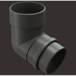 Изображение товара Колено трубы Docke Lux Ral 7024 D141/100 мм угол 72 градуса графит