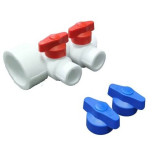 Коллектор универсальный Valfex 101133202 с отсечными кранами 32х20 мм 2 выхода