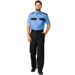 Рубашка охранника Факел 87482859.005 с коротким рукавом ярко-голубая 39/170-176