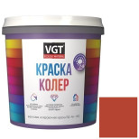 Колер-краска VGT ВД-АК-1180 черепично-красная 0,25 кг