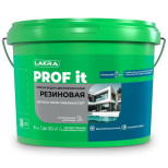 Краска резиновая для всех типов поверхностей Лакра Prof it база А RAL 9003 6 кг