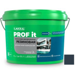 Краска резиновая для всех типов поверхностей Лакра Prof it RAL 7024 графит 6 кг