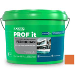 Краска резиновая для всех типов поверхностей Лакра Prof it RAL 050 40 50 кирпичный 6 кг