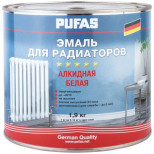 Эмаль для радиаторов Pufas белая 1,9 кг