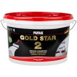 Краска акрилатная Pufas Gold Star 2 морозостойкая глубокоматовая супербелая 2,7 л/4,27 кг