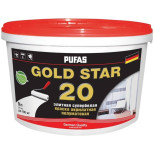Краска акрилатная Pufas Gold Star 20 морозостойкая полуматовая 9 л/11 кг