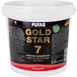 Краска акрилатная Pufas Gold Star 7 морозостойкая супербелая матовая основа А 0,9 л/1,19 кг