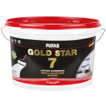 Краска акрилатная Pufas Gold Star 7 морозостойкая супербелая матовая основа А 2,7 л/3,56 кг