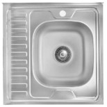 Кухонная мойка Владикс L-403 нержавеющая сталь правая 60х60х16 см