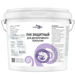 Лак акриловый защитный Lakom для декоративного покрытия 10 кг
