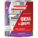 Эмаль акриловая Parade Classic А6 Окна & Двери полуглянцевая 0,9 л