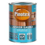 Лак для бань и саун Pinotex Lacker Sauna 20 на водной основе полуматовый 1 л