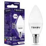 Лампа светодиодная Tokov Electric TKE-C37-E14-10-4K