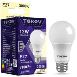 Лампа светодиодная Tokov Electric TKE-A60-E27-12-3K