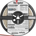 Изображение товара Лента светодиодная Navigator NLS-5050CW60-14.4-IP20-12V 71768 R5 14,4Вт/м 5 м