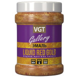 Эмаль универсальная VGT Gallery перламутровая Жидкое красное золото 0,23 кг