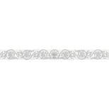 Бордюр керамический Laparet Cassiopea 58-03-00-479-0 белый 600х50 мм