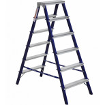 Стремянка стальная двухсторонняя Алюмет MD8206 6 ступеней