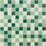 Мозаика стеклянная Caramelle Mosaic Acquarelle Peppermint 298x298 мм