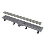 Лоток душевой Alca Plast APZ18-550M Simple Дн 40 с нержавеющей решеткой 550х60 мм горизонтальный выпуск 