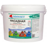 Краска фасадная Odissey Evro ВДАК-104 снежно-белая 15 кг