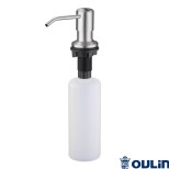 Дозатор моющего средства Oulin OL-401DS для кухонной мойки сатин
