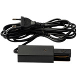 Ввод питания для однофазного шинопровода Volpe UBX-Q122 G02 Black 1 Polybag UL-00009306 черный с проводом питания и вилкой 3 м