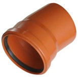 Отвод наружной канализации НПВХ Хемкор 2481168 315 мм 45 градусов