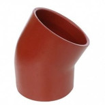 Отвод чугунный SML  Ду 100х45гр безраструбный