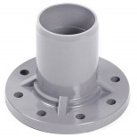 Патрубок гладкий НПВХ Хемкор 2181089 с ПВХ фланцем 225х200 мм