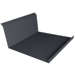 Изображение товара Планка примыкания нижняя Grand Line Satin Matt TX Ral 7024 122x260 мм резка