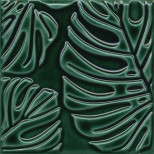 Декор керамический Kerama Marazzi SFC001 Сантана 2 зеленый темный глянцевый 150х150 мм