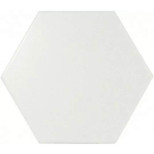 Плитка керамическая Equipe Scale Hexagon White 21767 матовая 124х107 мм