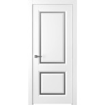 Дверное полотно Belwooddoors Платинум 2 белое со стеклом 2000х600 мм