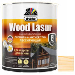 Пропитка лессирующая для защиты древесины Dufa Wood Lazur бесцветная 2,5 л