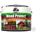 Пропитка декоративная для защиты древесины Dufa Wood Protect белый 9 л