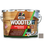 Пропитка декоративная для защиты древесины Dufa Woodtex алкидная серая 10 л
