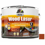 Пропитка лессирующая для защиты древесины Dufa Wood Lazur махагон 9 л