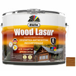Пропитка лессирующая для защиты древесины Dufa Wood Lazur орех 9 л
