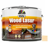 Пропитка лессирующая для защиты древесины Dufa Wood Lazur бесцветная 9 л